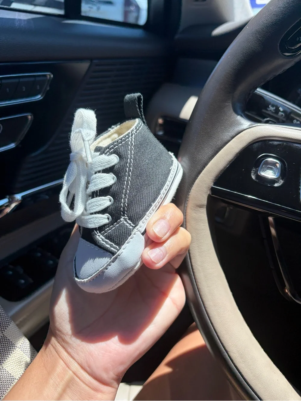 Converse Black and White Baby High-Top Sneaker